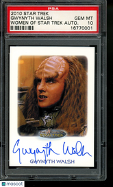 2010 Star Trek Autograph Gwynyth Walsh as B'Etor Limited Edition Auto PSA 10